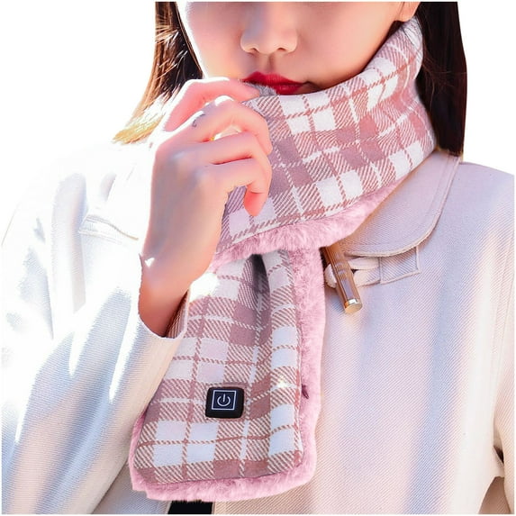 Heating Scarf for Men Women USB Rechargeable Heating Scarf Electric Warm Scarf Lightweight Winter Heated Neck Wrap for Cold Weather