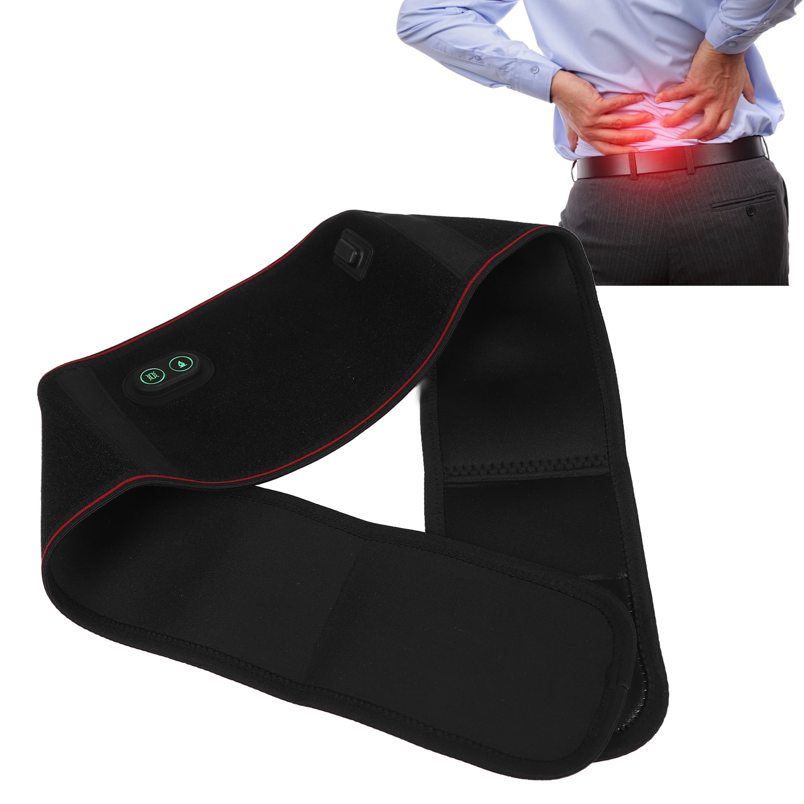 Heating Waist Back Belt, Vibration Mobile Power Supply 3 Temperatures