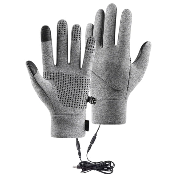 Heating and Warming Gear for Winter Portable Heated Hand Warmer Mittens with USB Power -Scenario Use for Exercise Cycling Running Skiing Gym 2PCS
