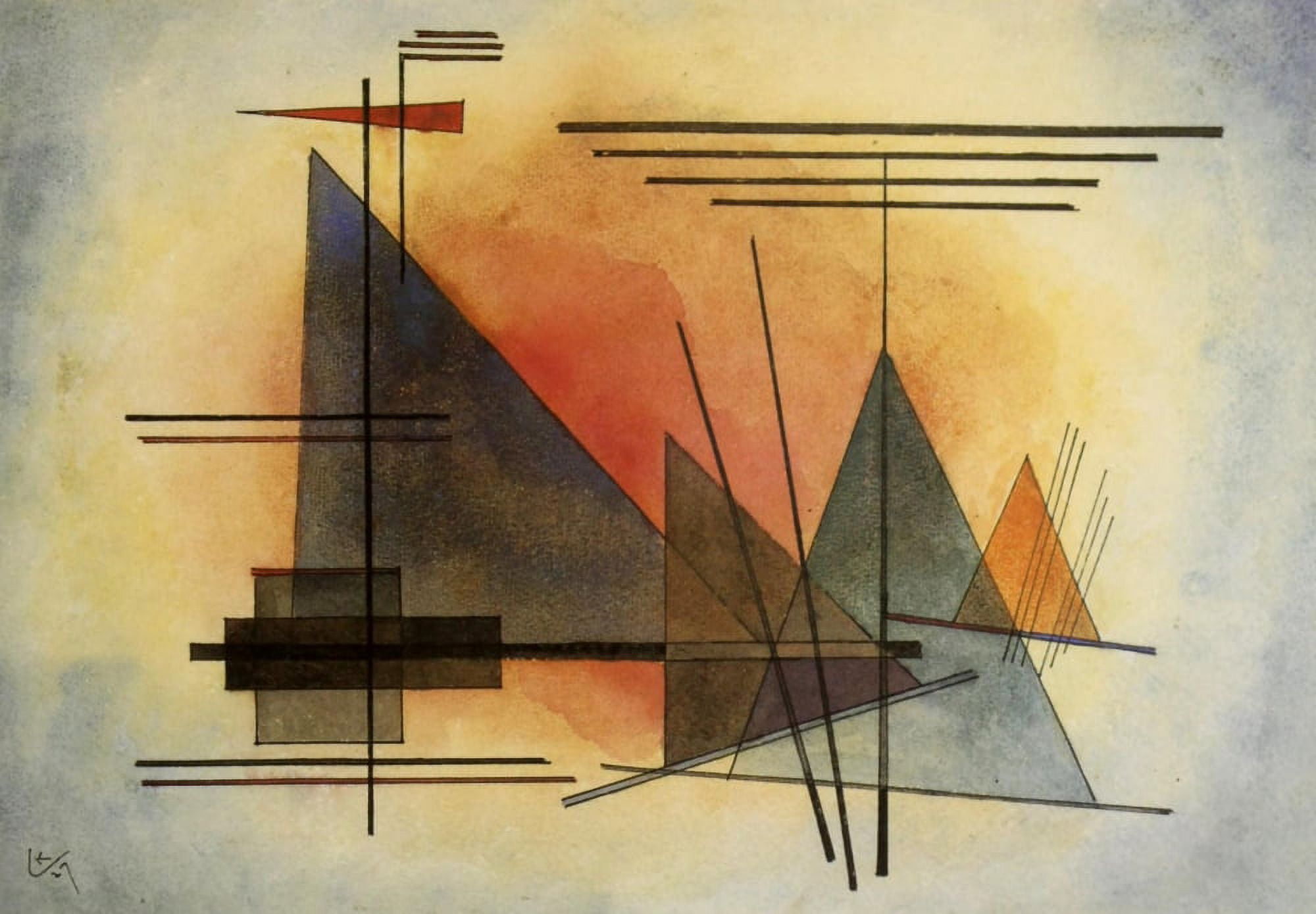 Heating up 1927 Canvas Art - Wassily Kandinsky (18 x 24)