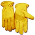 thumbnail image 1 of Heatkeep 198HK-XL Premium-Grade Driver Gloves XL Cowhide Leather Gold, 1 of 3