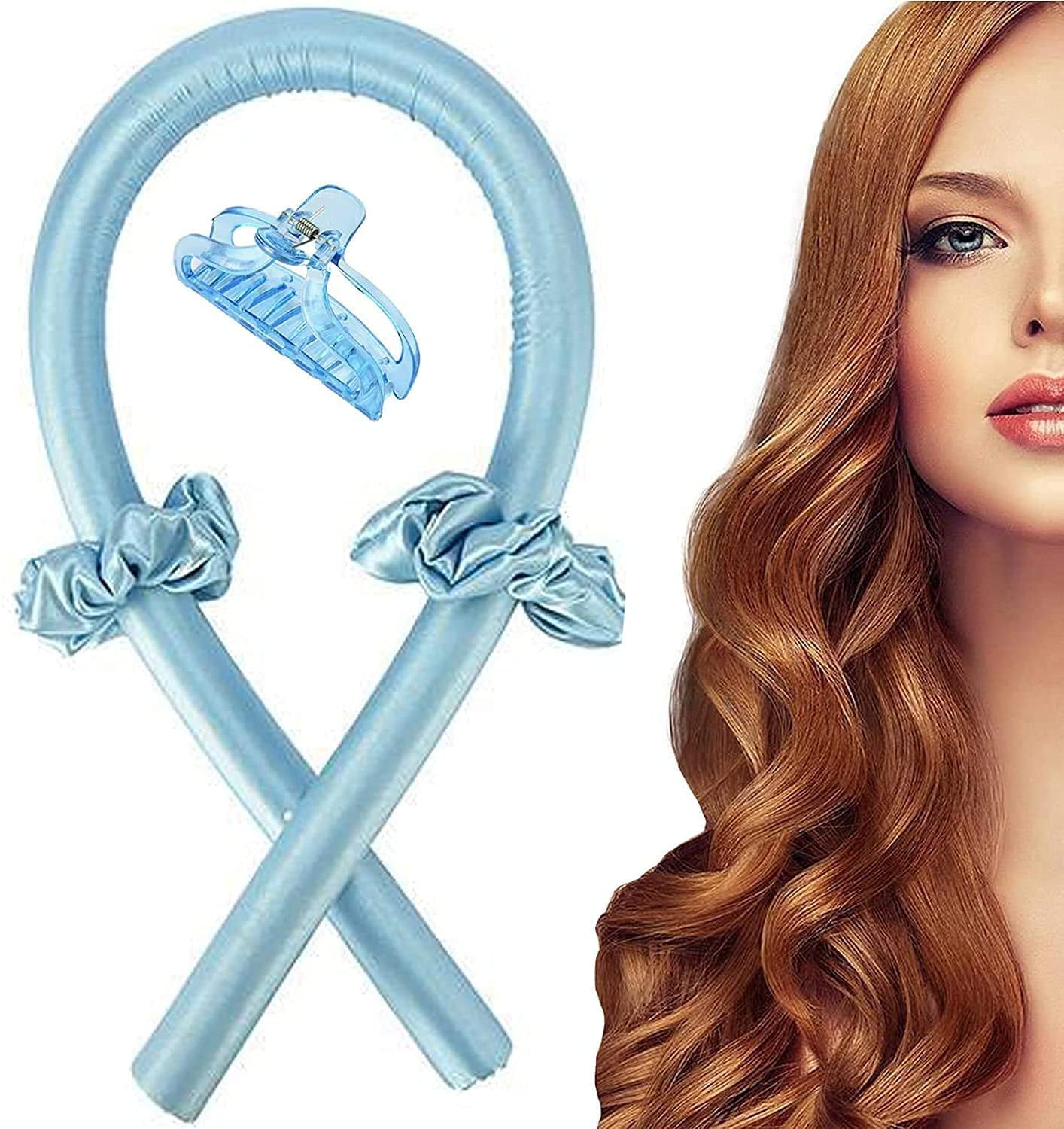 Heatless Hair Curler for Long Medium Short Hair Curls, 6 PCS No Heat Satin Hair  Rollers