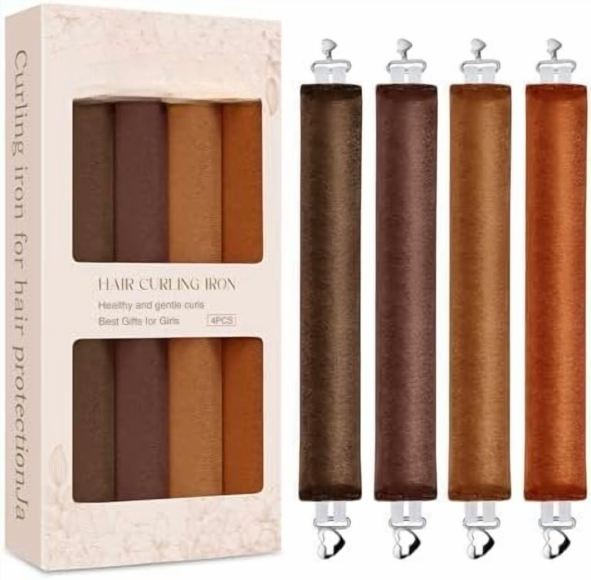 Heatless Curling Rods for Overnight Curls - Soft Hair Rollers to Sleep ...