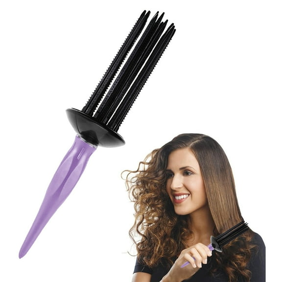 Heatless Curling Wand Roller Comb Hairstyling Tool No Heat Hair Curler Set For Natural And Curls Without Damage