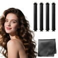 thumbnail image 1 of Heatless Curls Overnight, Heatless Hair Curler, Women No Heat Flexi Overnight Blowout Rods Long Short Hair Styling Tools for Long Short, Velvet Hair Rollers With Satin Scarf - 5 Pcs, 1 of 7