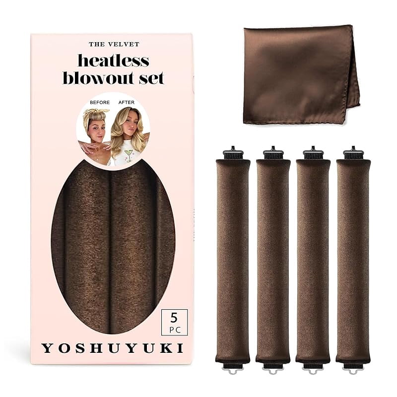 Heatless Curls Overnight Rods No Heat Hair Curlers to Sleep Jumbo Foam ...