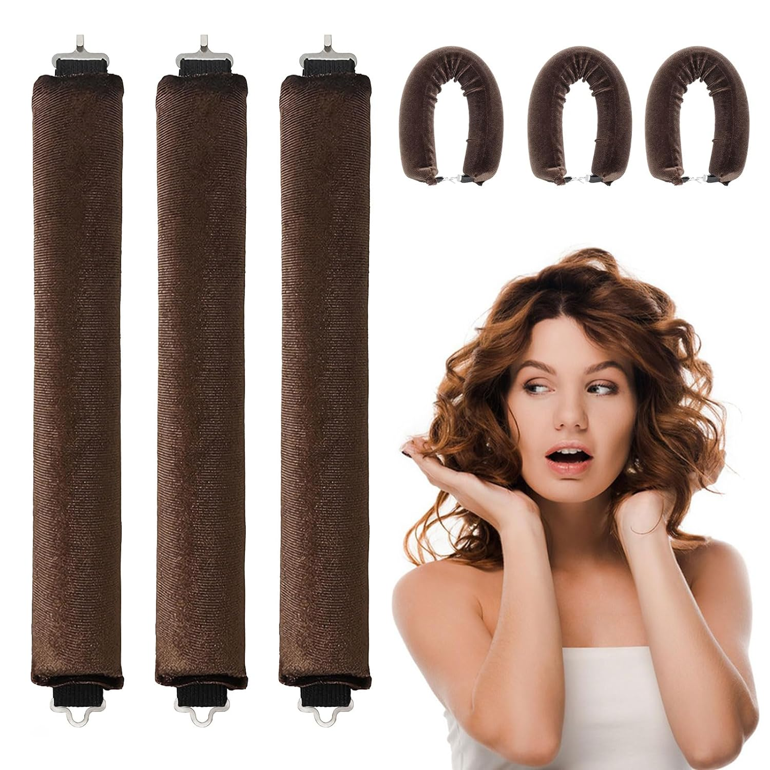 Heatless Hair Curler, Heatless Headband Curler,Heatless Curling Ribbon