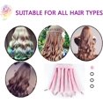 thumbnail image 1 of Heatless Hair Curler, New Upgraded Eight Claw Design Heatless Curls, Rod Headband Skin No Heat Hair Curls for Long Hair with Removable Adjustable Straps Sleep In Over Night（Pink）, 1 of 6