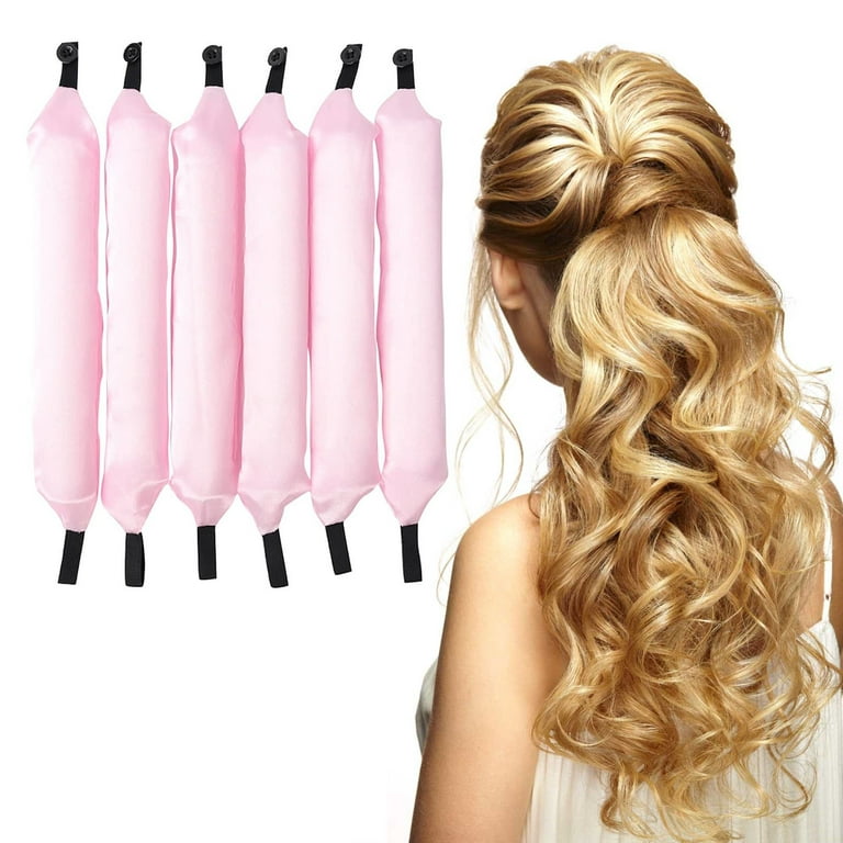 Heatless Hair Curlers Heatless Curling Rod Headband You Can toSleep in  Overnight No Heat Soft Foam Hair Rollers for Midi Long Hair DIY Hair  Styling