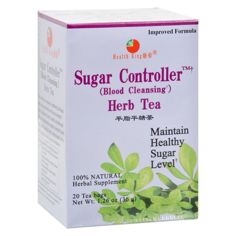 Heatlh King, Sugar Controller Blood Cleansing Herb Tea, Tea Bags, 20 Count