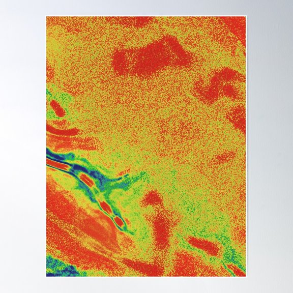 Heatmap Poster Wall Art, Modern Wall Decor For Living Room Bedroom, 24x36 UNFRAMED