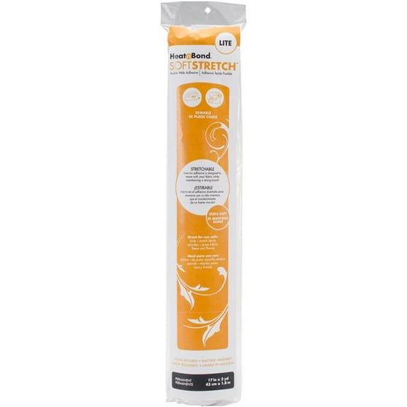 HeatnBond Lite Soft Stretch Iron-On Adhesive-17"X2yd