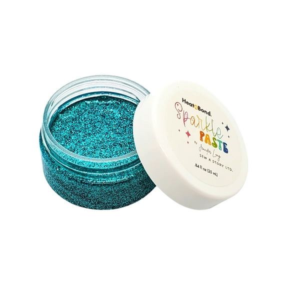 HeatnBond Teal Color Sparkle Paste By Jennifer Long Sew a Story 19159