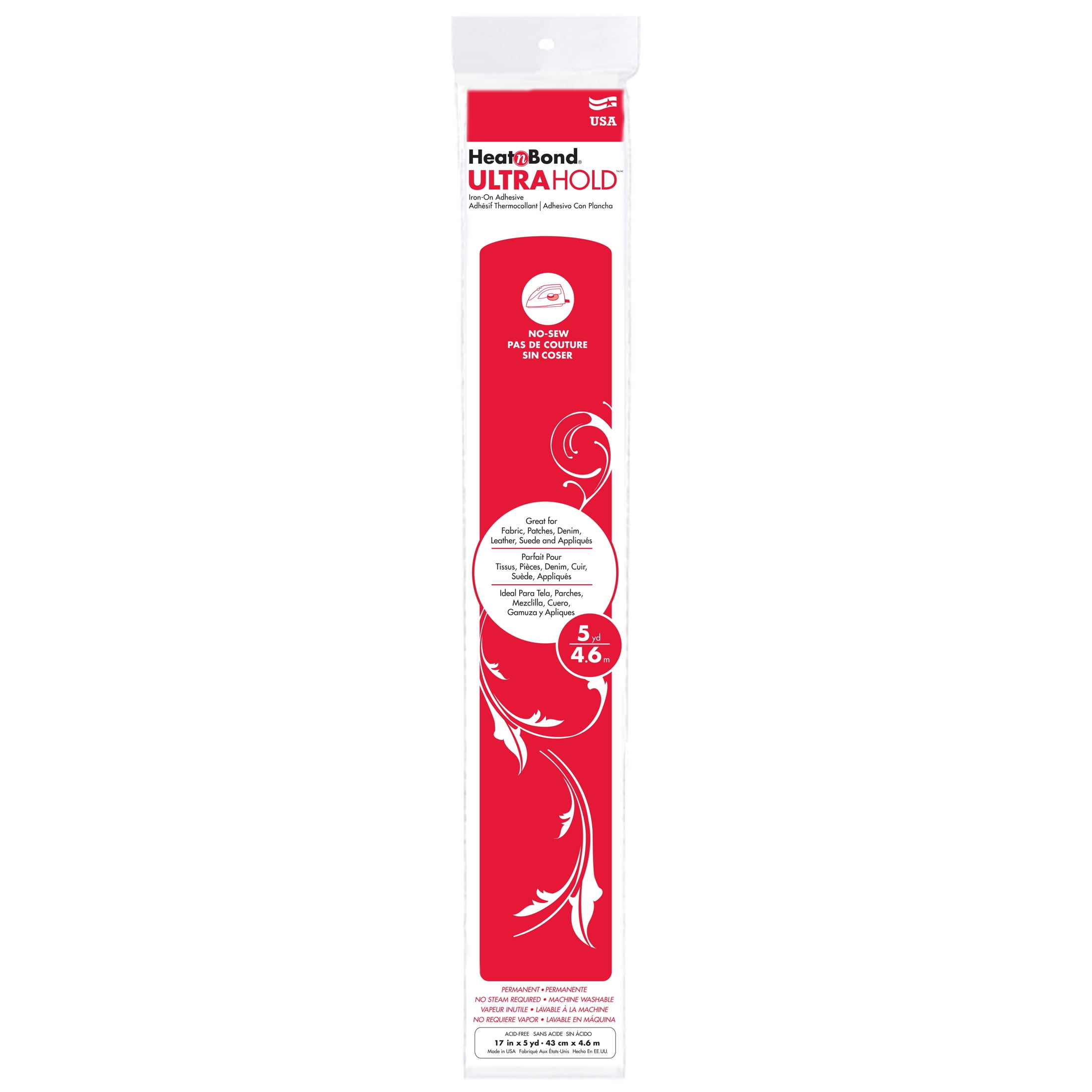 HeatnBond Soft Stretch Ultra Iron On Adhesive 17 White