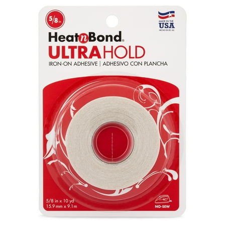 HeatnBond Ultrahold Iron-On Adhesive Tape, 5/8 inch x 10 Yards, White