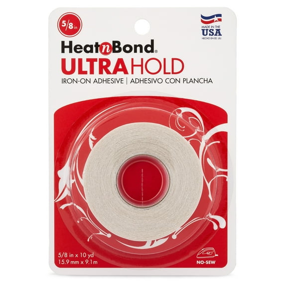 HeatnBond UltraHold Iron-on Clear Adhesive for Fabrics 5/8 inch x 10 yard Roll