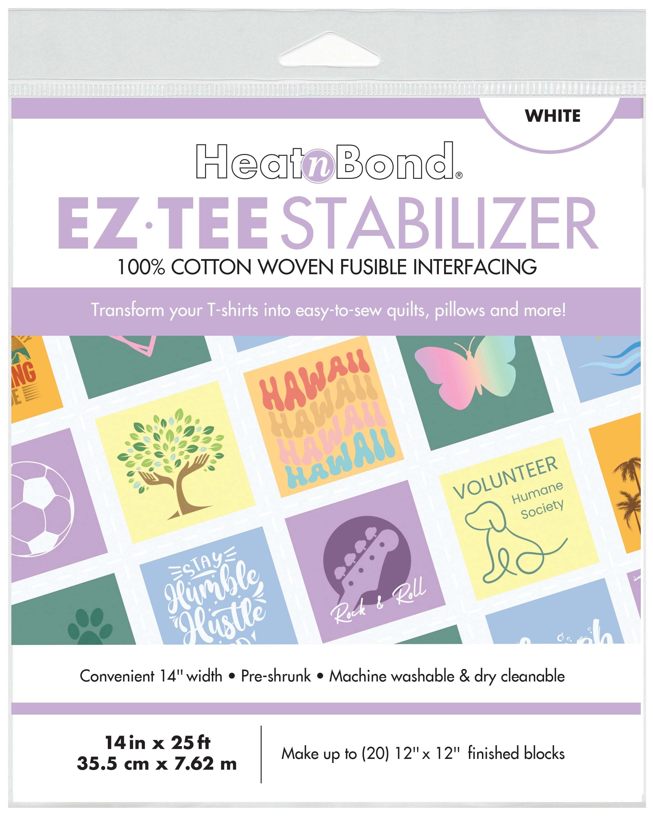 Heatnbond EZTee Cotton Woven Fusible TShirt Quilt Interfacing