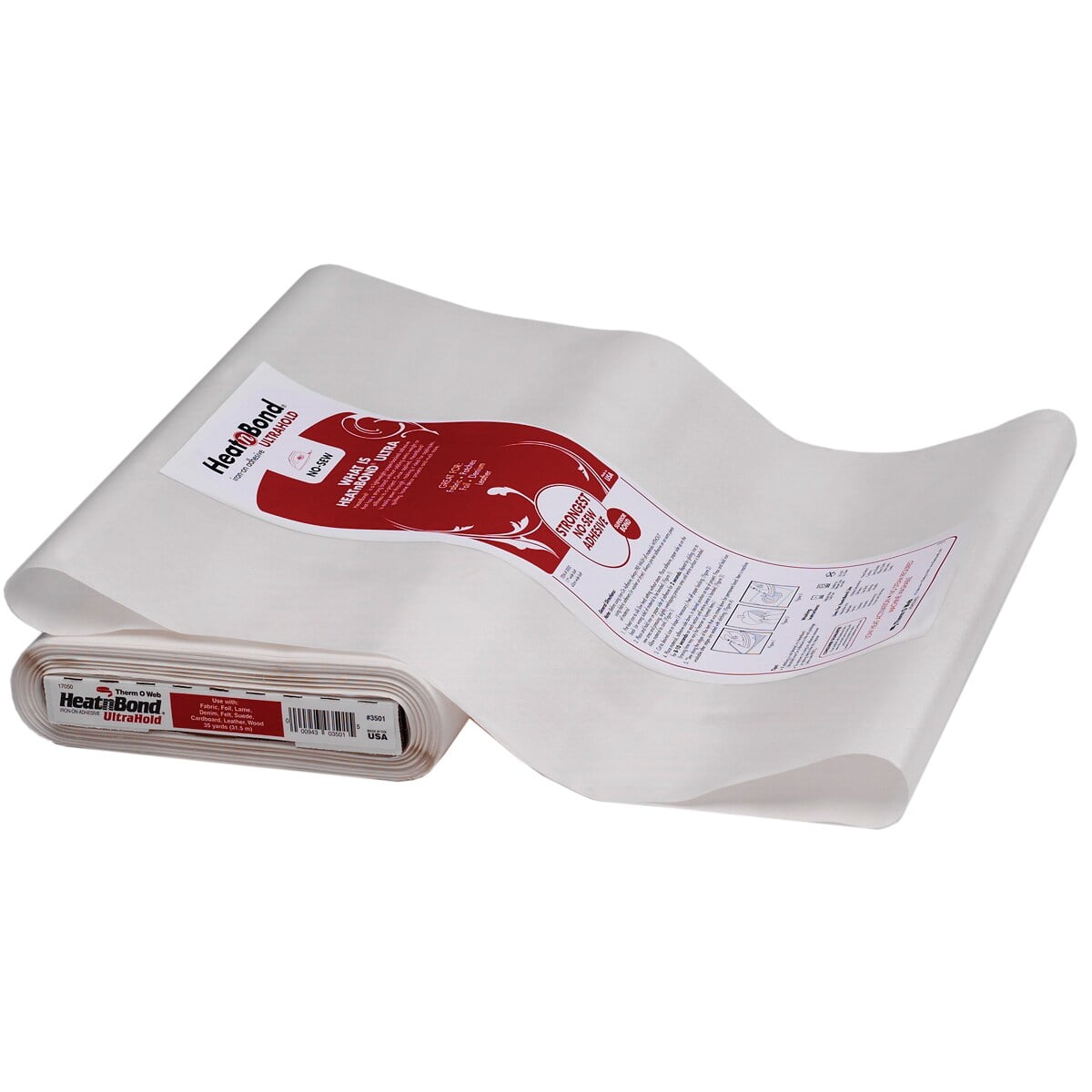 Heatnbond UltraHold Iron-on Adhesive, Clear, 17" x 20 Yards by the Bolt for Sewing & Crafting