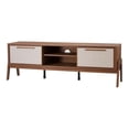 thumbnail image 1 of New Pacific Direct Heaton 60.5" Wood Low-profile TV Stand in Brown/Walnut, 1 of 8