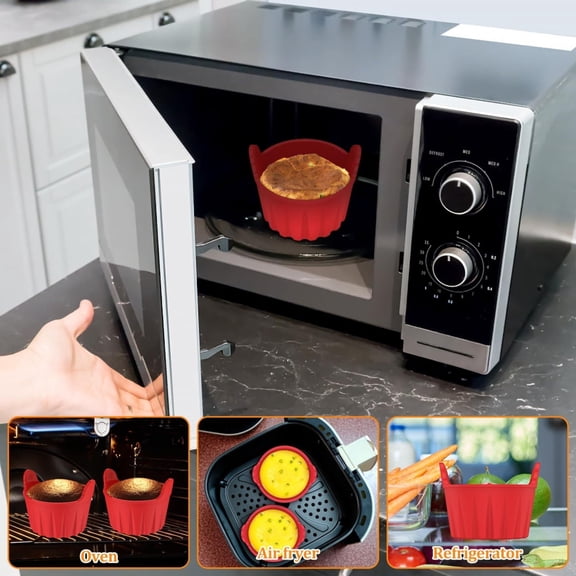 Heatproof Silicone Cooking Cups, Non-Stick Flexible Molds Compatible with Frying Pans & Oven Trays