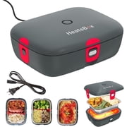 HeatsBox Style+ Electric Lunchbox 100W | App Control | 3.9 Cups Food Warmer for Adults | Leakproof Stainless Steel BPA-Free | Perfect for Office Meal Prep
