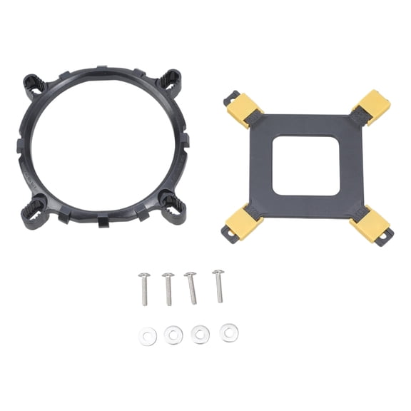 Heatsink Fan Mounting Brackets Kit CPU Radiators Brackets for LGA775 115X 1366 Adjustable Desktop Computer Brackets