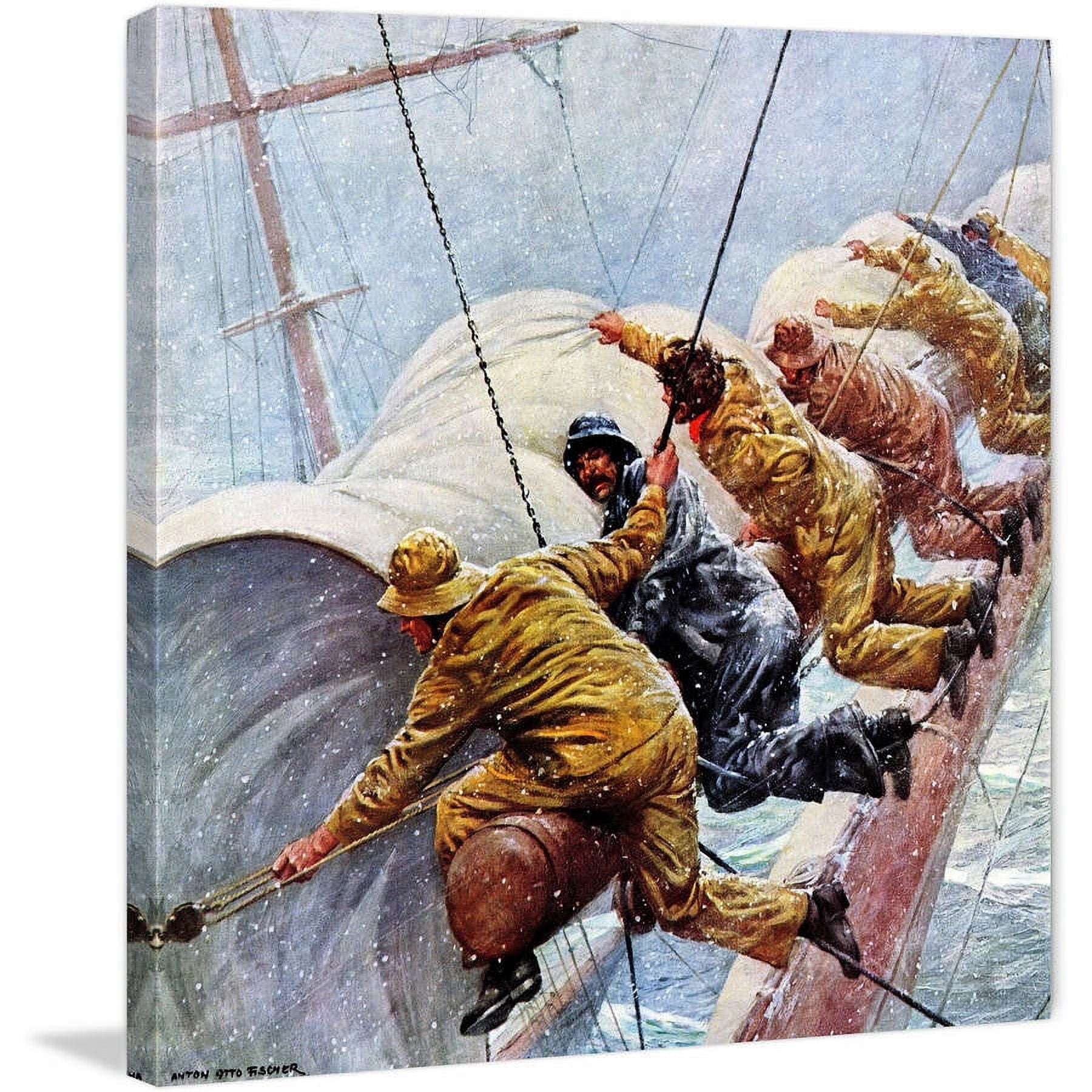 "Heave Ho!" Painting Print on Wrapped Canvas