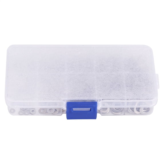 Heaveant Flat washers, 300pcs M2~M6 Stainless Steel Flat Washers Assortment Set,Stainless Steel Wash With Plastic Case