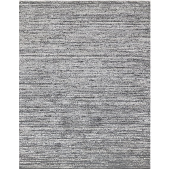 Heaven 1 Silver Hand-Woven Area Rug 5'x8'