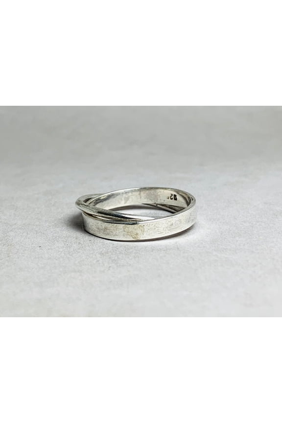 925 Sterling Silver Band Rolling Ring Handmade Unique Bridal Design Ring