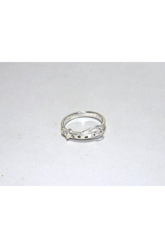925 Sterling Silver Belt Ring Buckle Ring Handmade Designer Unique Design For Her