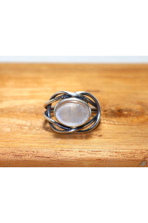 925 Sterling Silver Crystal Quartz Silver Ring Oval Gemstone Birthstone Jewelry For Her