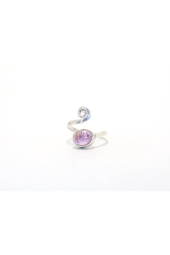 925 Sterling Silver Dainty Amethyst Ring Purple Stone Jewelry February Month Ring Bridesmaid Gift Ring