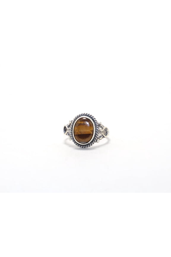 925 Sterling Silver Designer Tiger Eye Ring Yellow Stone Promise Ring Dainty Minimalist Jewelry Gift Ideas