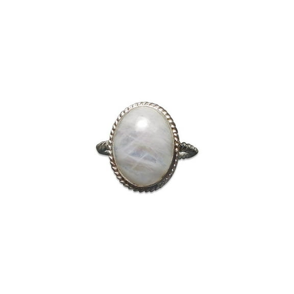 Heaven Crafts 925 Sterling Silver Oval Rainbow Moonstone Ring Handmade Women Ring Unique Gift Item