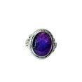 thumbnail image 1 of Heaven Crafts Amethyst Ring 925 Sterling Silver Oval Gemstone February Birthstone Statement Ring Gift For Her, 1 of 5