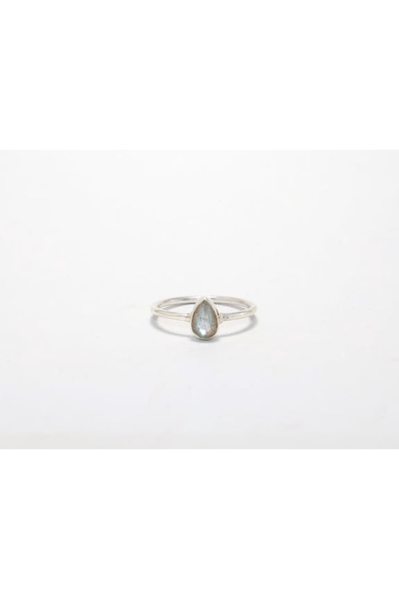 Blue Fire Labradorite Ring 925 Sterling Silver Everyday Wear Boho Hippie Jewelry Ring For Women