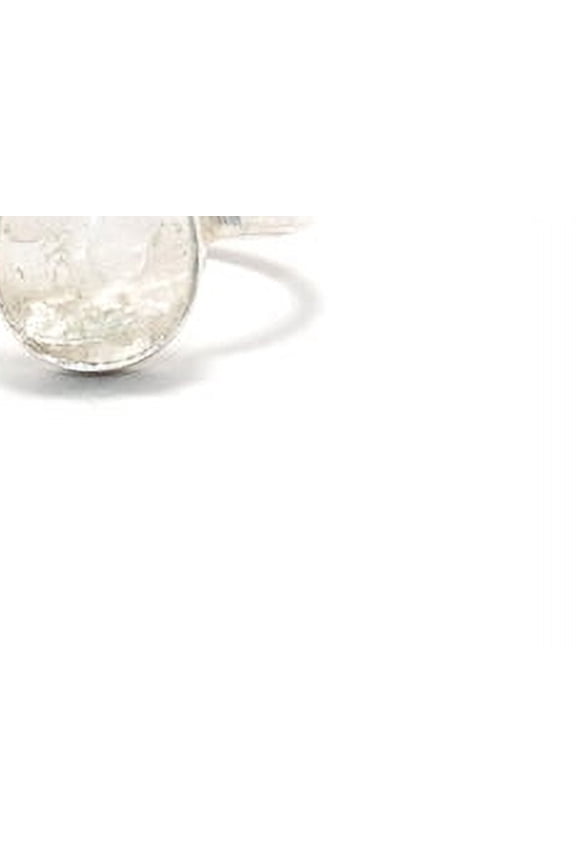 Crystal Quartz Gemstone Ring Designer Handmade Ring Boho Dainty Jewelry All Time Wear Gift For Her