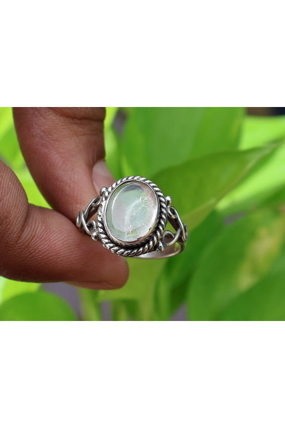 Crystal Quartz Ring 925 Solid Sterling Silver Handmade Statement Ring Women Jewelry
