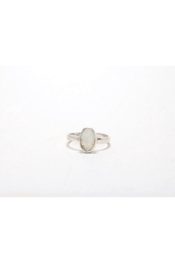 Cut Rainbow Moonstone Ring Sterling Silver 925 Ring For Women For Birthday Gift