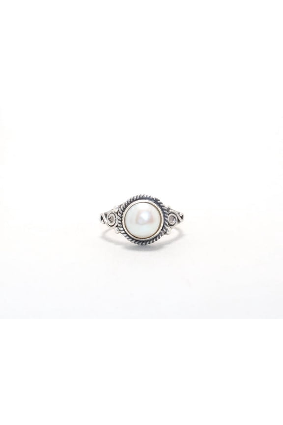 Genuine Freshwater Pearl Ring Dainty Proposal Gift For Her June Birthstone Ring For Women