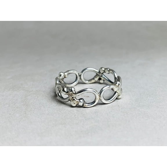 Heaven Crafts Infinity Design Ring Unique Design Gift For Women 925 Sterling Silver
