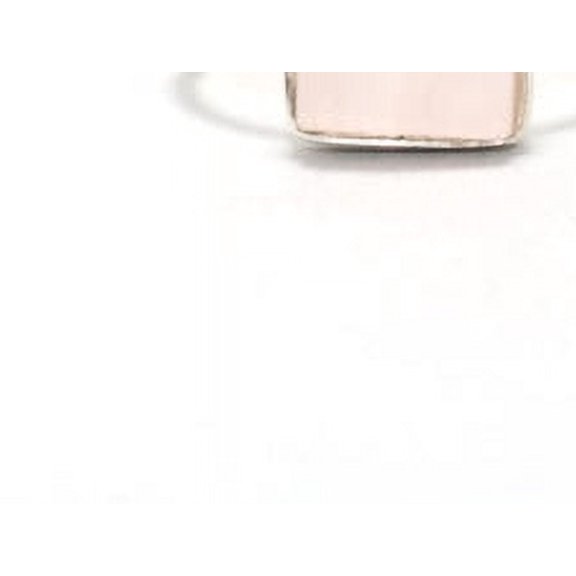 Heaven Crafts Natural Rose Quartz Ring Cushion Shape Gemstone Handmade Jewelry Boho Ring