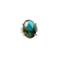 thumbnail image 1 of Heaven Crafts Oval Shape Labradorite Ring 925 Sterling Silver Handmade Statement Gift For Her, 1 of 6