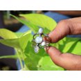 thumbnail image 1 of Heaven Crafts Rainbow Moonstone Ring Triple Stone Ring 925 Sterling Silver Boho Dainty Jewelry Perfect Gift For Her, 1 of 6