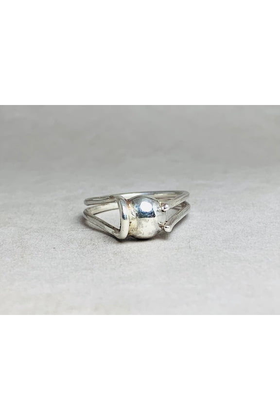 Silver Ball Ring Unique Design Dailwear Jewelry Gift For Her
