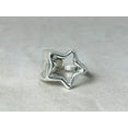 thumbnail image 1 of Heaven Crafts Silver Chunky Star Ring 925 Sterling Silver Handmade Boho Adjustable Ring For Women, 1 of 6