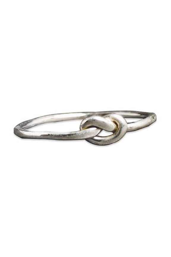 Silver Knot Ring 925 Sterling Silver Dainty Boho Minimalist Ring For Her