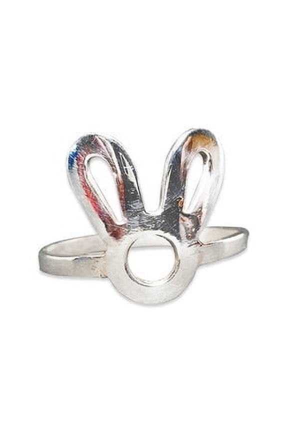 Silver Rabbit Shape Ring 925 Sterling silver Handmade Statement Ring