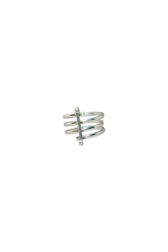 Silver Spiral Wrap Coil Ring 925 Sterling Silver Handmade Statement Ring Gift For Her